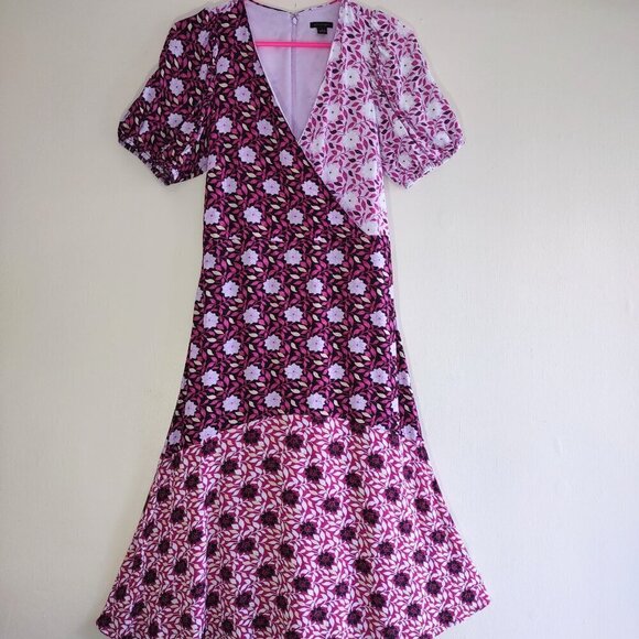 Ann Taylor Cottagecore Floral Midi Dress Grannycore Boho Garden Country Size 4 - Picture 4 of 10